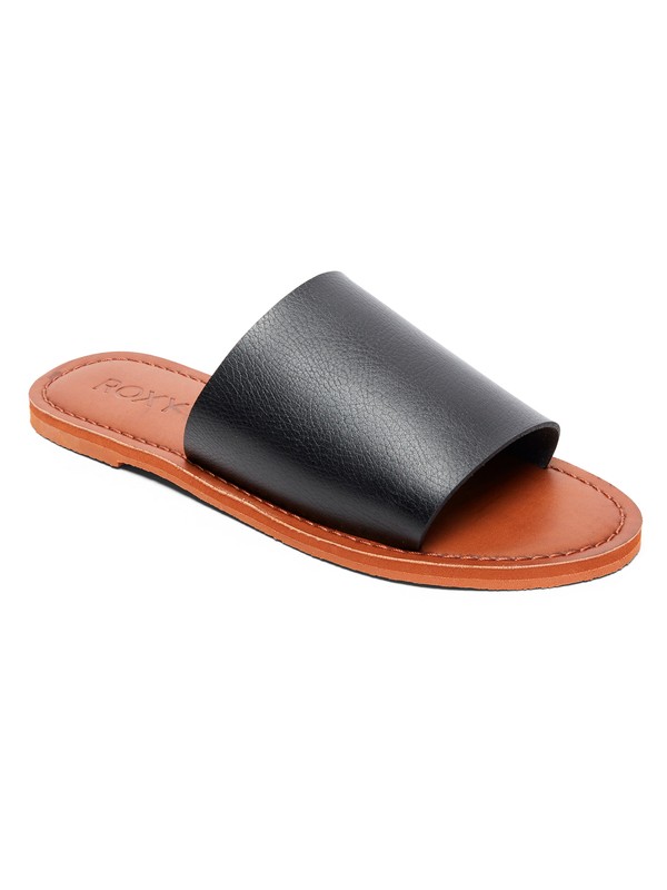 roxy, Kaia Slide Sandals, BLACK (blk) 0 Kaia Slide Sandals Black ARJL200654 Roxy