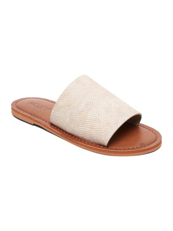 roxy, Kaia Slide Sandals, CREAM (cre) 0 Kaia Slide Sandals White ARJL200654 Roxy