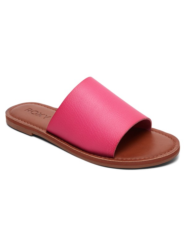 roxy, Kaia Slide Sandals, HOT PINK (hpn) 0 Kaia Slide Sandals Pink ARJL200654 Roxy