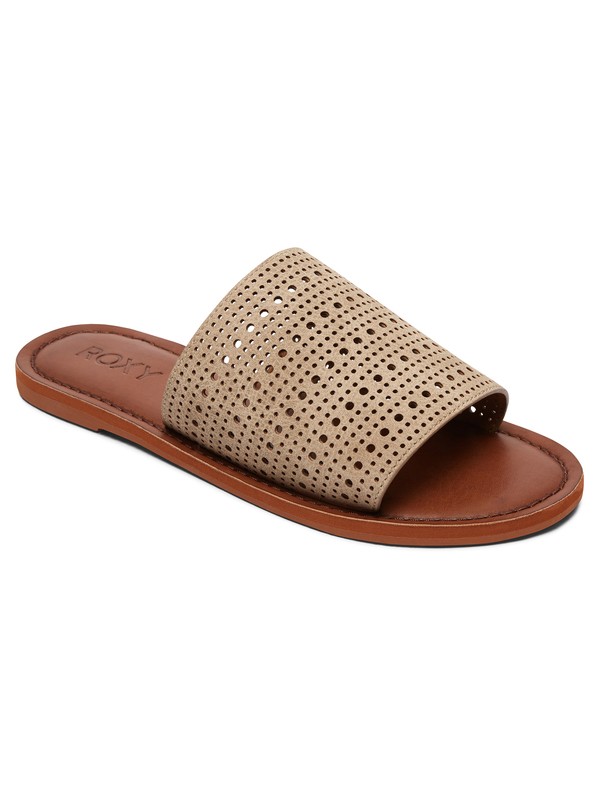 roxy, Kaia Slide Sandals, TAN (tan) 0 Kaia Slide Sandals Beige ARJL200654 Roxy