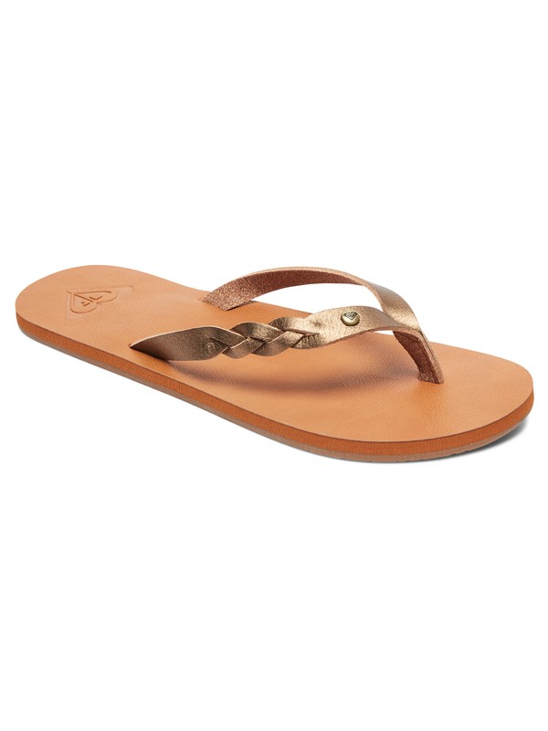 roxy, Liza Flip-Flops, BRONZE (bro) 0 Liza Flip-Flops Brown ARJL200667 Roxy