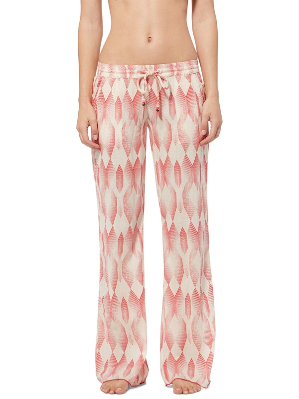 roxy, Sandy Seas Pants, HIBISCUS GEO PATTERN (rmz6) 0 Sandy Seas Pants ARJNP00024 Roxy