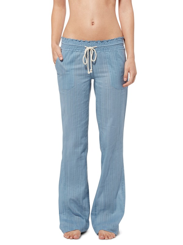 roxy, Oceanside Dobby Beach Pants, LIGHT INDIGO (bfh0) 0 Oceanside Dobby Beach Pants ARJNP00027 Roxy