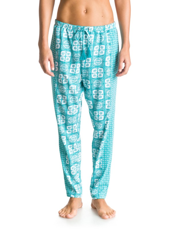 roxy, Big Springs Harem Pants, BALTIC BLUE TIDES OF WAY BLK6 (blk6) 0 Big Springs Harem Pants ARJNP03049 Roxy