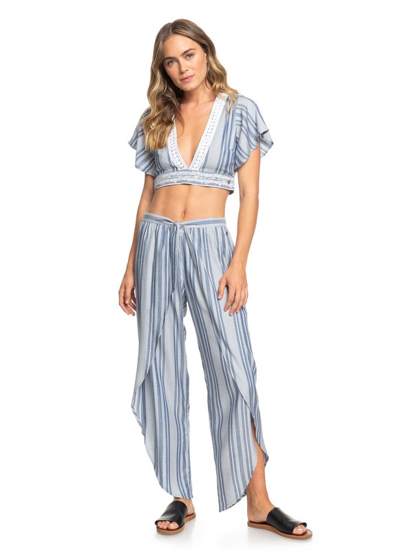 roxy, Jessa Pant, MARSHMALLOW EMBROIDERED FLORAL (wbt4) 0 Jessa Pant White ARJNP03114 Roxy