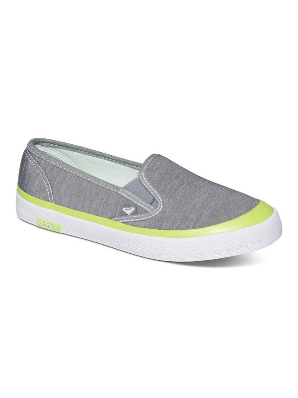 roxy, Redondo Stripe Slip On Shoes, GREY (gry) 0 Redondo Stripe Slip On Shoes ARJS300227 Roxy