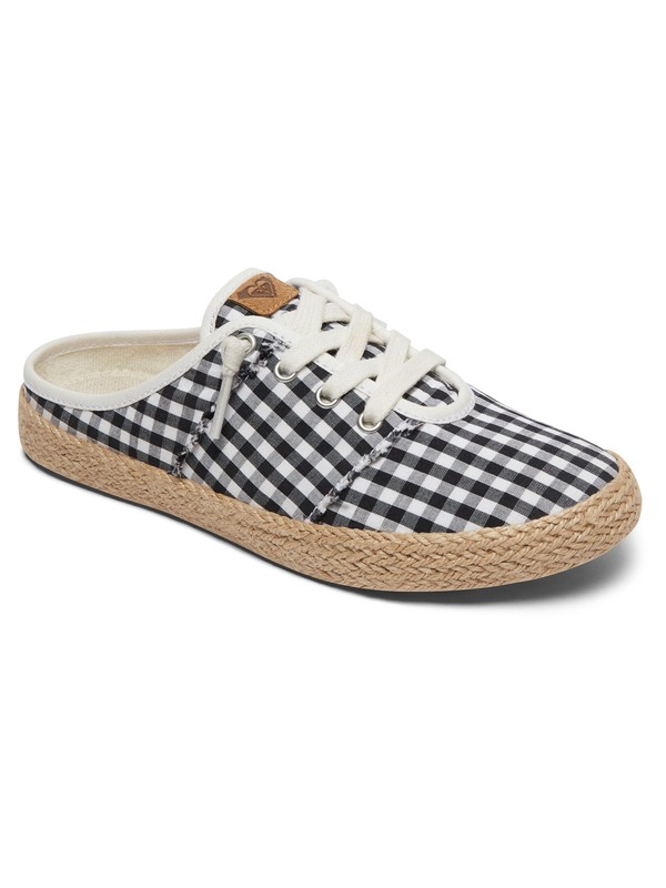 roxy, Chica Jute Slip On Mule Shoes, BLACK/WHITE (bkw) 0 Chica Jute Slip On Mule Shoes ARJS300311 Roxy