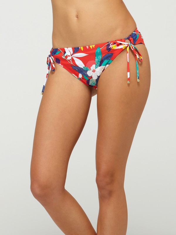 roxy, Tropic Paradise 70s Lowrider Side Tie Bikini Bottoms, FLM TOPIC PARADISE (flm) 0 Tropic Paradise 70s Lowrider Side Tie Bikini Bottoms ARJS400002 Roxy