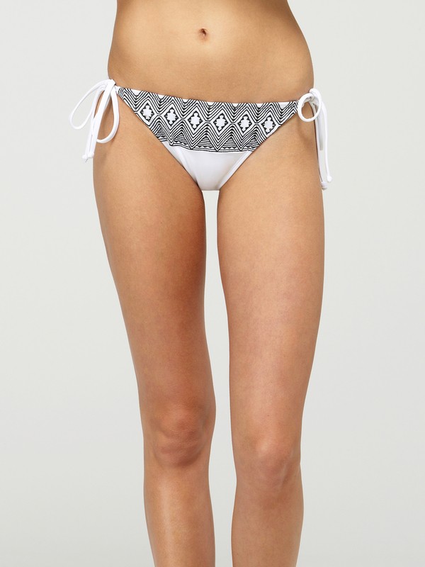 Roxy Radiate Love Brazilian String Bikini Bottom - Womens M ARJS400003-WHT-...