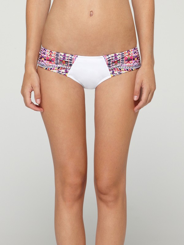 roxy, Beach Dreamer Paneled Boy Brief Bikini Bottoms, SEA SALT (wbb0) 0 Beach Dreamer Paneled Boy Brief Bikini Bottoms ARJS400042 Roxy