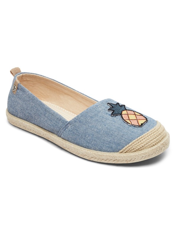 roxy, Flora - Baskets pour Femme, CHAMBRAY (chy) 0 Flora - Baskets pour Femme Bleu ARJS600412 Roxy