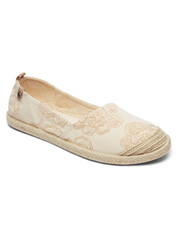 roxy, Flora - Baskets pour Femme, CREAM (cre) 0 Flora - Baskets pour Femme Blanc ARJS600412 Roxy