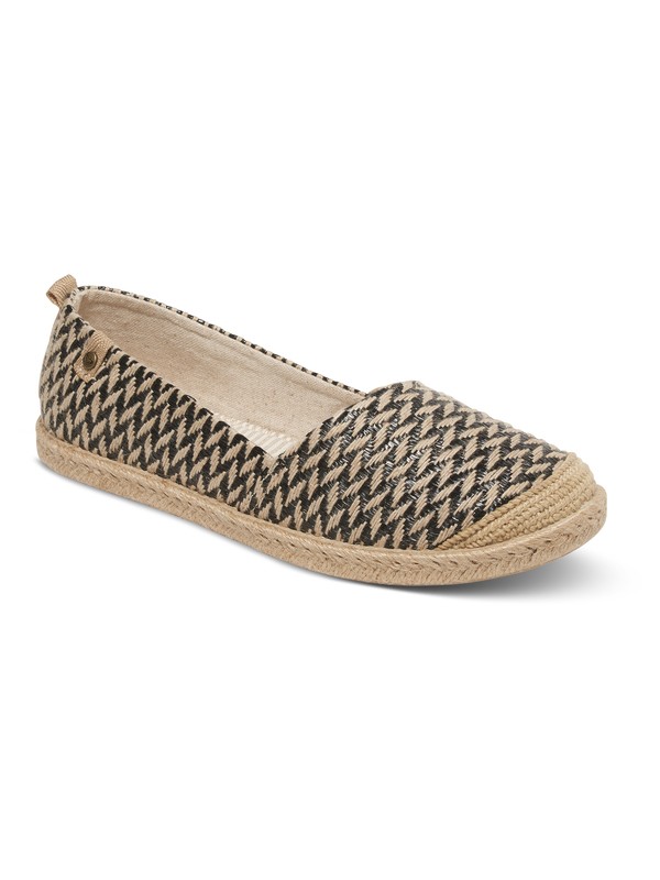 roxy, Flamenco - Espadrilles pour Femme, BLACK/TAN (bt0) 0 Flamenco - Espadrilles pour Femme Noir ARJS700058 Roxy