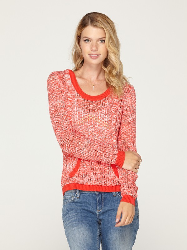 roxy, Sunset Getaway Sweater, CHERRY RED (rph0) 0 Sunset Getaway Sweater ARJSW00058 Roxy