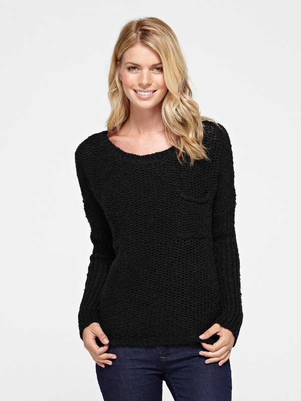 roxy, Good Day Sunshine Sweater, TRUE BLACK (kvj0) 0 Good Day Sunshine Sweater ARJSW00063 Roxy