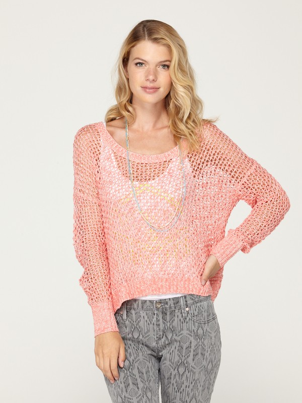 roxy, Rochester 2 Sweater, ISLAND CORAL (mfe0) 0 Rochester 2 Sweater ARJSW00073 Roxy