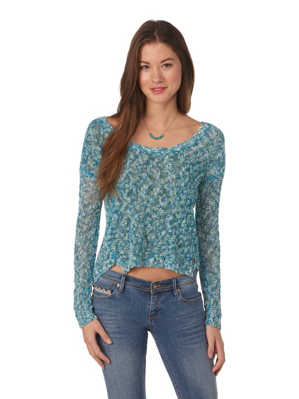 roxy, Harwell Sweater, BALTIC BLUE MULTI KNIT (blk6) 0 Harwell Sweater ARJSW00079 Roxy