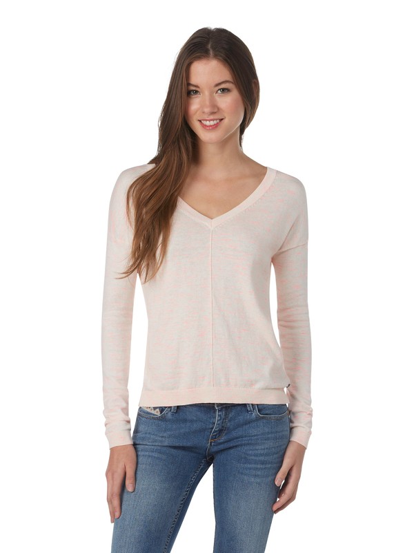 roxy, Bexley Sweater, GLOW PINK SPACEDYE (mkl6) 0 Bexley Sweater ARJSW00081 Roxy