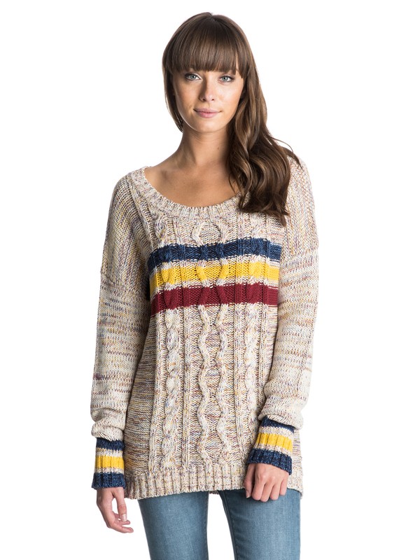 roxy, Fisherman Sweater, FISHERMAN PEACOAT STRIPE (btn3) 0 Fisherman Sweater ARJSW03029 Roxy