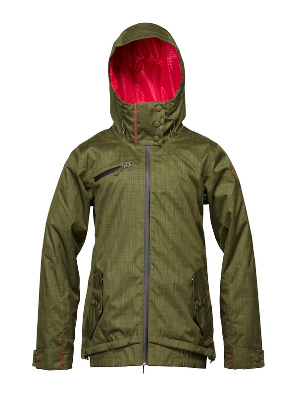 roxy, Juno Jacket, IVY GREEN (crb0) 0 Juno Jacket ARJTJ00008 Roxy