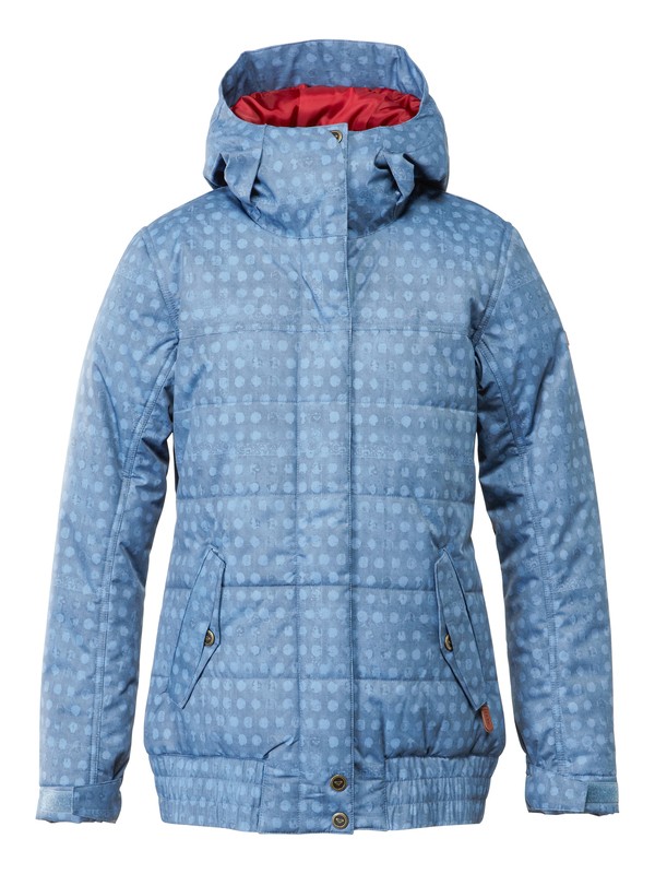 roxy, Bomber Jacket, DENIM DOTS_COPEN BLUE (bmn1) 0 Bomber Jacket ARJTJ00041 Roxy