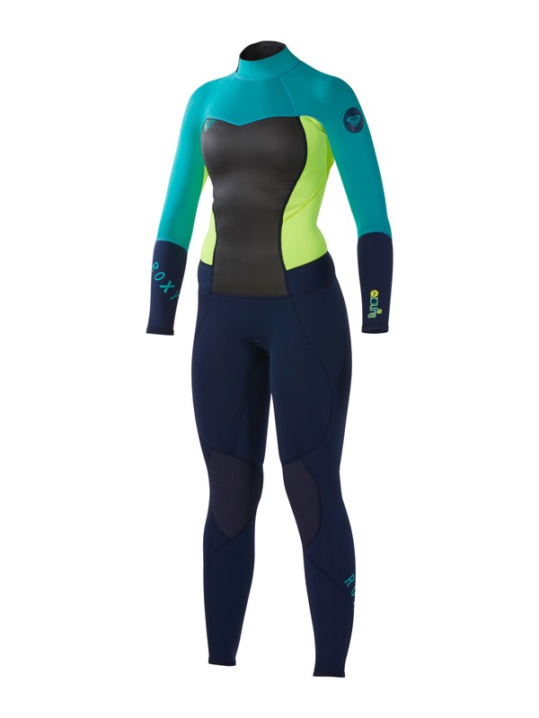 roxy, Syncro 3/2Full Back zip GBS, NAVY/LEMON/TURQUOISE (xbyb) 0 Syncro 3/2Full Back zip GBS ARJW103004 Roxy