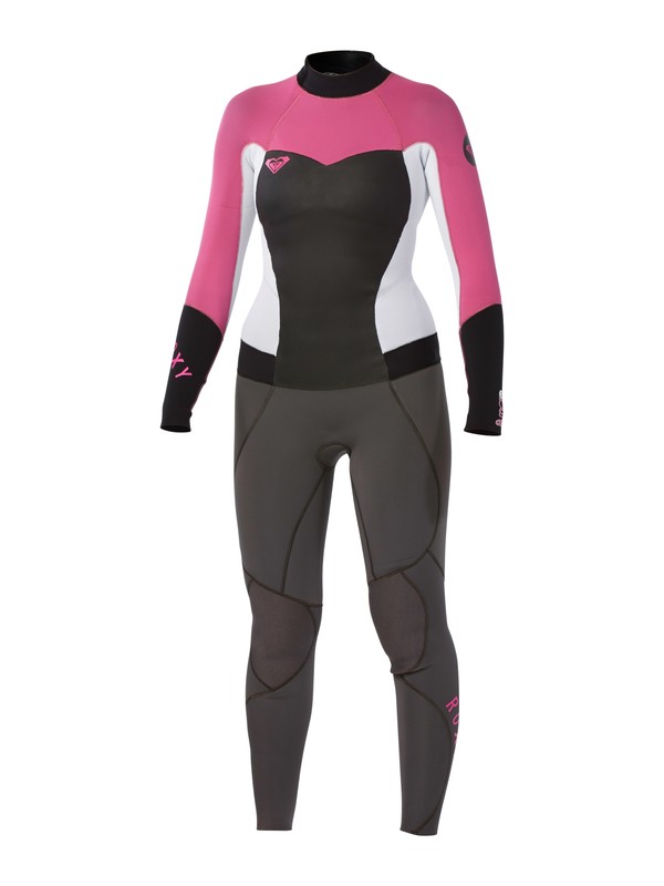 roxy, Syncro 4/3 Full Back zip GBS, GRAPHITE/WHITE/PINK/BLACK (xkwm) 0 Syncro 4/3 Full Back zip GBS ARJW103008 Roxy