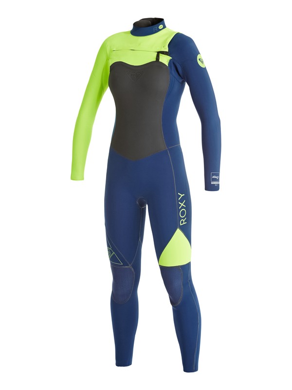 roxy, AG47 Performance 3/2mm - Traje de surf con cremallera en el pecho, NAVY/ F. LEMON (xkkg) 0 AG47 Performance 3/2mm - Traje de surf con cremallera en el pecho ARJW103019 Roxy