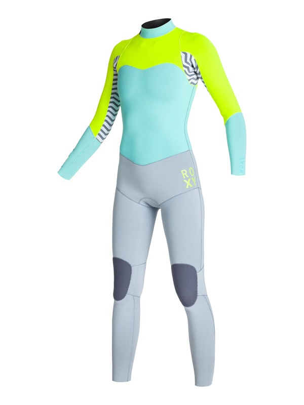 roxy, XY 4/3mm - Traje de surf con cremallera trasera, FOG BLUE / GLICER BLUE / F.LEM (xsbg) 0 XY 4/3mm - Traje de surf con cremallera trasera ARJW103027 Roxy