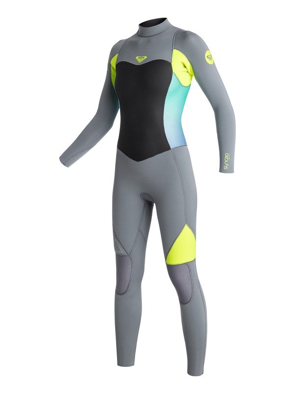 roxy, 5/4/3mm Syncro GBS Back Zip Fullsuit, D.GREY / F.LEMON (xkkg) 0 5/4/3mm Syncro GBS Back Zip Fullsuit ARJW103037 Roxy