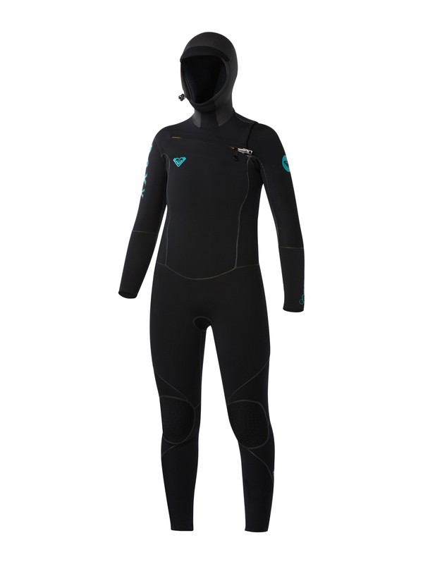 roxy, Cypher 5/4/3mm Hooded Chest Zip Wetsuit, BLACK (kvd0) 0 Cypher 5/4/3mm Hooded Chest Zip Wetsuit ARJW203000 Roxy