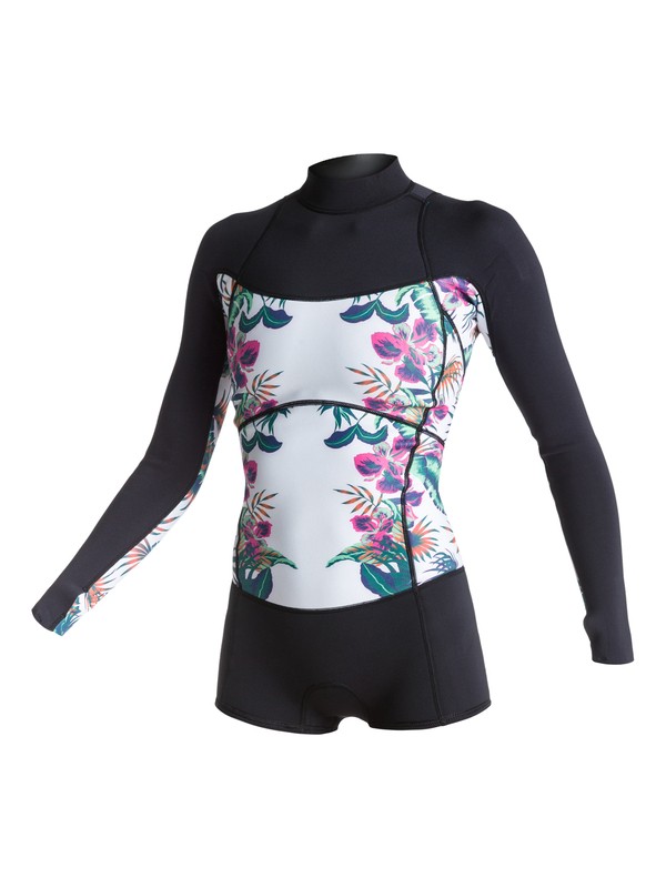roxy, Rip Tide Spring Suit, SEA SALT CABANA FLORAL (wbb7) 0 Rip Tide Spring Suit ARJW403002 Roxy