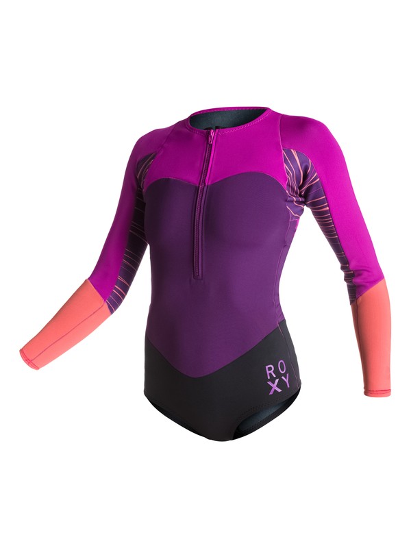 roxy, XY collection 1 mm Bikini Springsuit, MULBERRY/VIOLET/CORAL (xppn) 0 XY collection 1 mm Bikini Springsuit ARJW403004 Roxy
