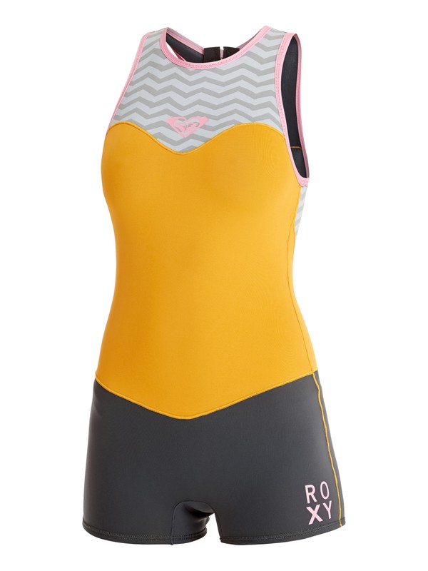 roxy, XY 2mm - Springsuit coupe bikini dos nageur, LIGHT ORCHID/FOG BLUE/LIGHT OR (xpbn) 0 XY 2mm - Springsuit coupe bikini dos nageur ARJW603012 Roxy
