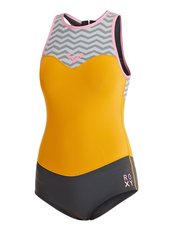 roxy, XY 1mm Bikini Cut Racer Back Springsuit, LIGHT ORCHID/FOG BLUE/LIGHT OR (xpbn) 0 XY 1mm Bikini Cut Racer Back Springsuit ARJW603015 Roxy