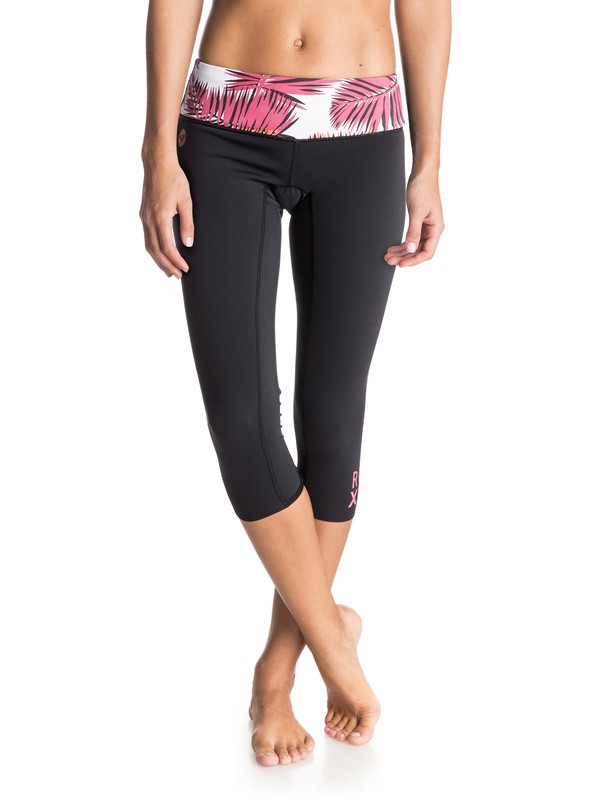 roxy, Palm Forever - Neoprene Capri Pants, PALM FOREVER SEA SALT (wbb1) 0 Palm Forever - Neoprene Capri Pants ARJW603017 Roxy