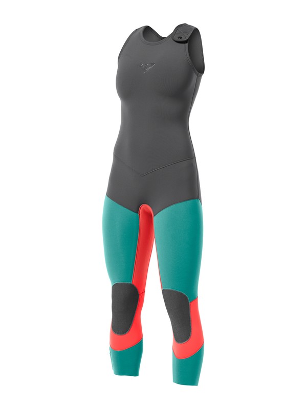 roxy, Kassia 3mm Long John Wetsuit, PEWTER/VIVD CORAL/SEA FOAM (xkmg) 0 Kassia 3mm Long John Wetsuit ARJW700000 Roxy