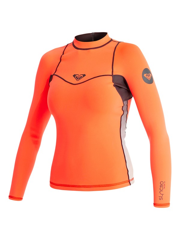 roxy, Syncro 1mm Wetsuit Top, GRAPHITE / F.PEACH (xkkm) 0 Syncro 1mm Wetsuit Top ARJW803014 Roxy