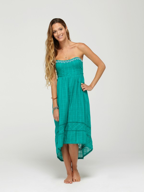 roxy, Salted Mist Dress, DYNASTY GREEN (dgr) 0 Salted Mist Dress ARJWD00001 Roxy