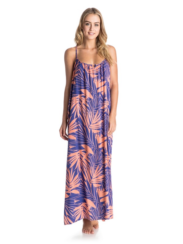 roxy, Sunny Daze Maxi Dress, 6542 CANOPY PALMS SPECTRUM BLU (pqs6) 0 Sunny Daze Maxi Dress ARJWD03090 Roxy