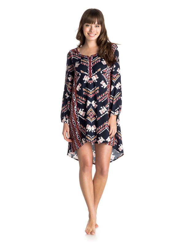 roxy, Farther Shore Dress, BOHO IKAT PAISLEY COMBO ECLIPS (btc6) 0 Farther Shore Dress ARJWD03124 Roxy