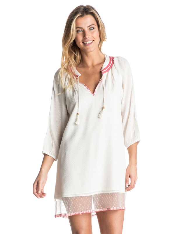 roxy, So Long Long Sleeve Dress, SAND PIPER (wcd0) 0 So Long Long Sleeve Dress ARJWD03162 Roxy