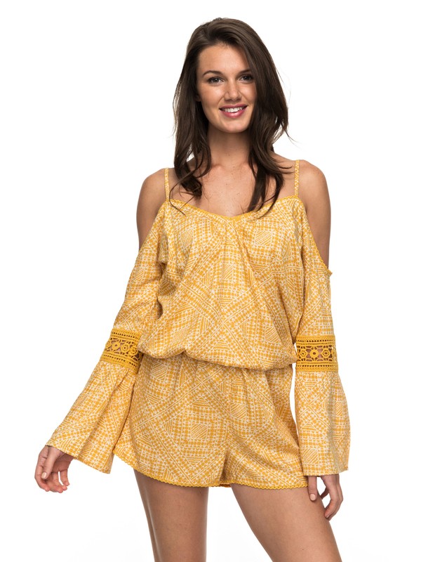 ISLAND JOY ROMPER PRINTED ARJWD03187 0 Island Joy - Strappy Playsuit ARJWD03187 Roxy