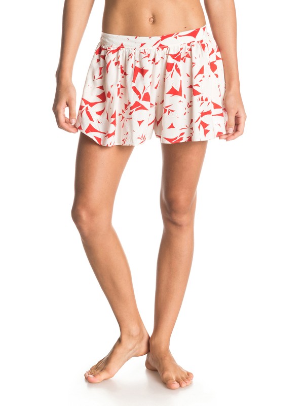 roxy, Act Nice Shorts, FIERY ORANGE SHELTER FLORAL PA (npm6) 0 Act Nice Shorts ARJWK03010 Roxy