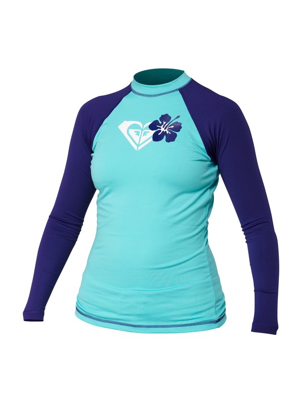 roxy, Island Fever LS Rashguard, LIGHT JADE (bjr0) 0 Island Fever LS Rashguard ARJWR00035 Roxy