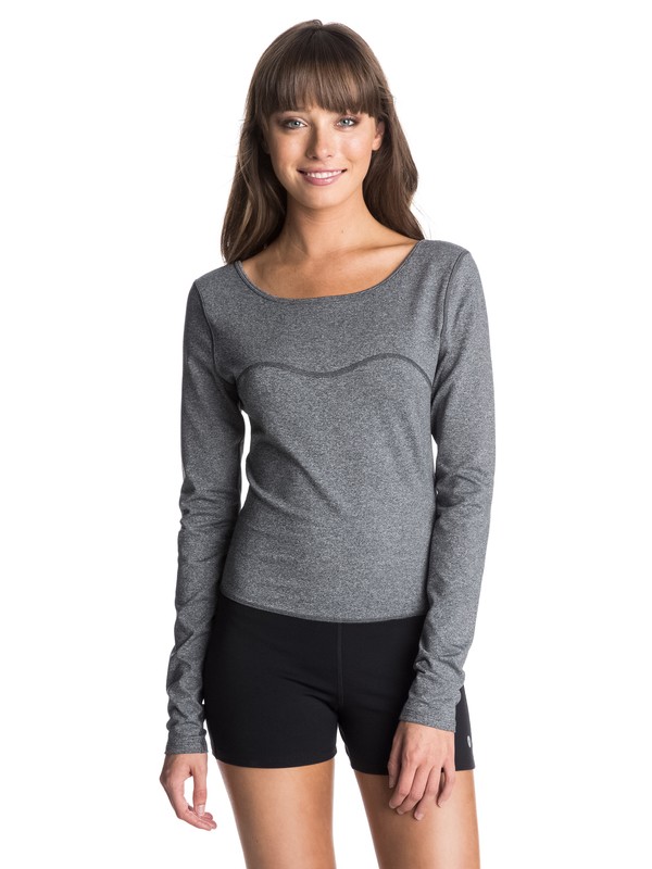 roxy, Keep Calm Long Sleve Onepiece, GRAPHITE HEATHER (kshh) 0 Keep Calm Long Sleve Onepiece ARJWR03033 Roxy
