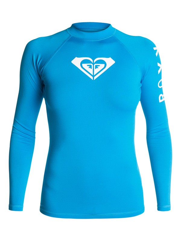 roxy, Whole Hearted - Long Sleeve Rash Vest, BLUE ASTER (bnk0) 0 Whole Hearted - Long Sleeve Rash Vest ARJWR03035 Roxy