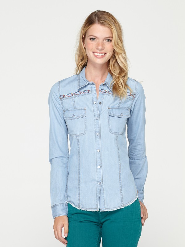 roxy, After Sundown Top, LIGHT INDIGO (bfh0) 0 After Sundown Top ARJWT00014 Roxy