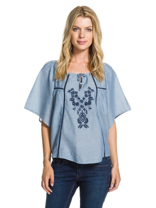 roxy, Permanent Vacay Top, LIGHT INDIGO (bfh0) 0 Permanent Vacay Top ARJWT00058 Roxy