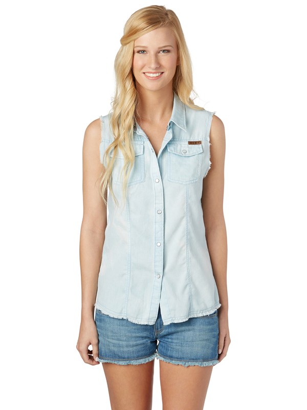 roxy, Cut Loose Top, INDIGO (bnd0) 0 Cut Loose Top ARJWT00059 Roxy